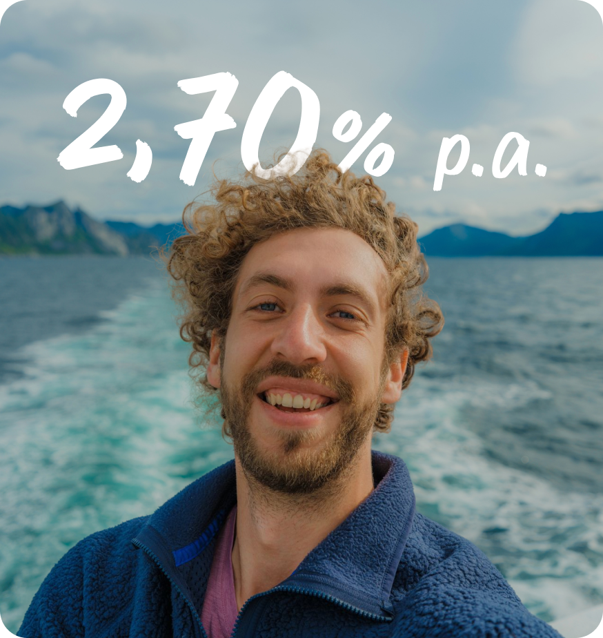 ein Mann, der lächelt