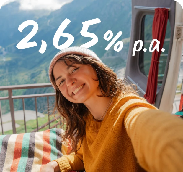 eine Frau, die lächelt