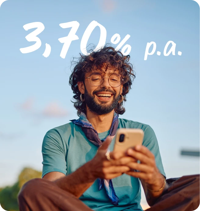 Mann auf dem Handy