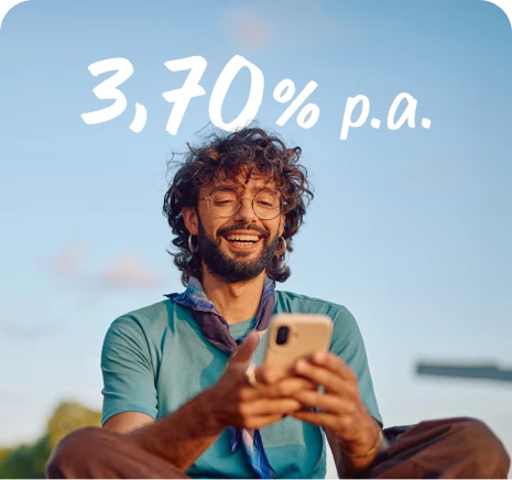 Mann auf dem Handy
