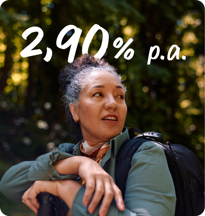 Festgeld, bis zu 2,90% p.a